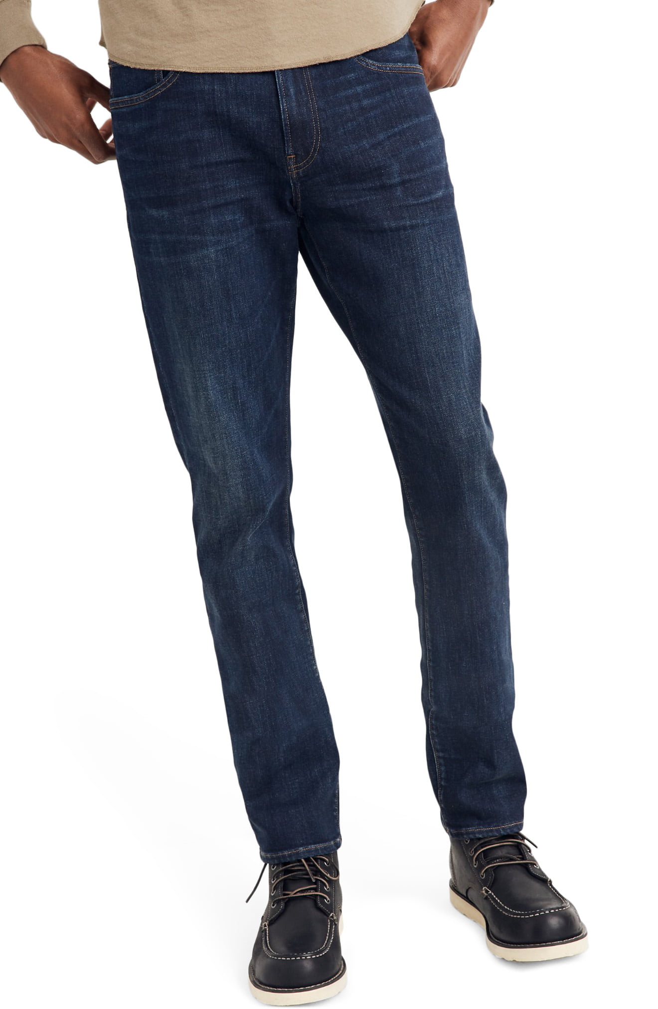 Men’s Madewell Straight Everyday Flex Jeans: Thermolite Edition, Size ...
