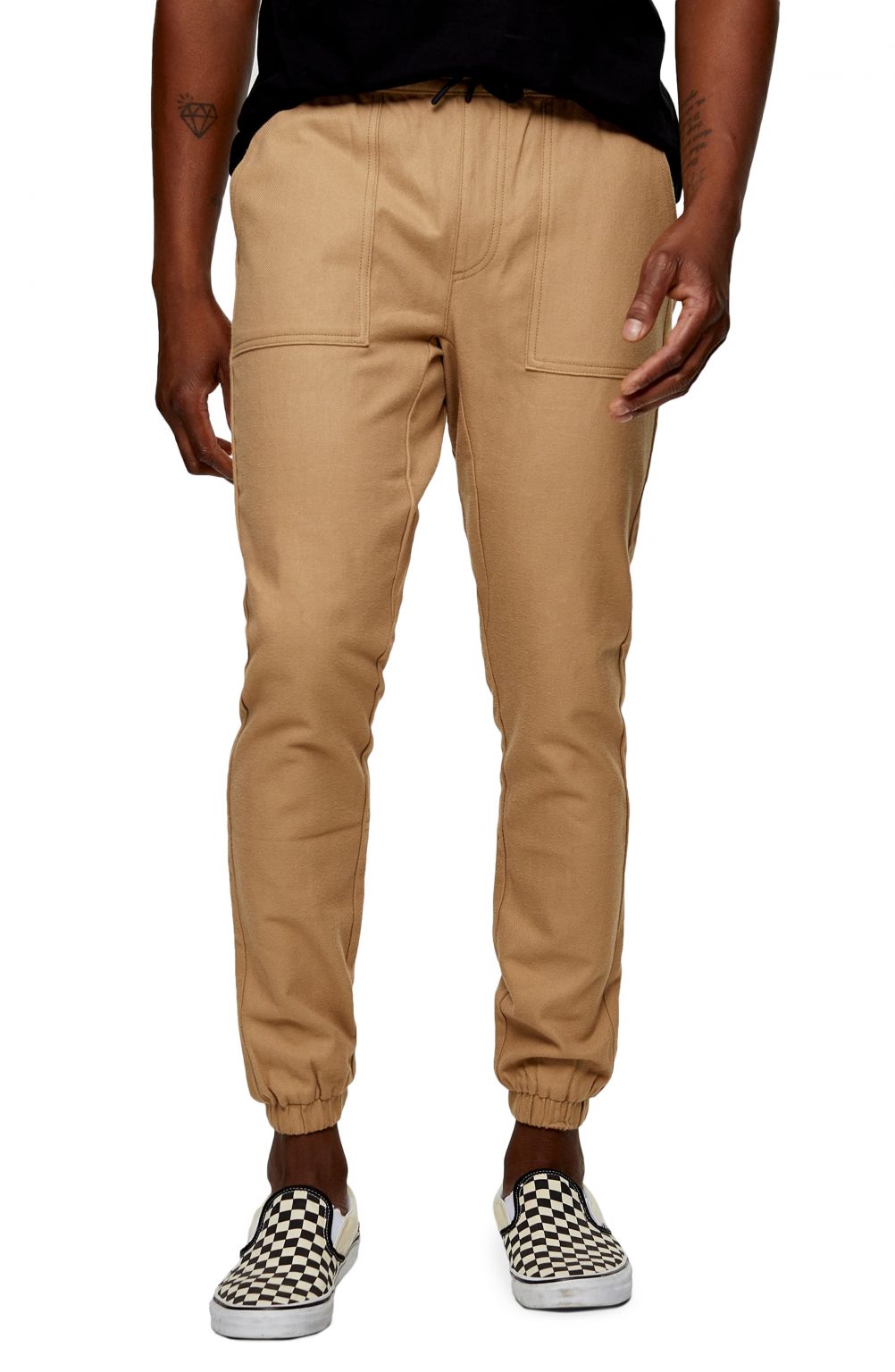 lands end flannel joggers
