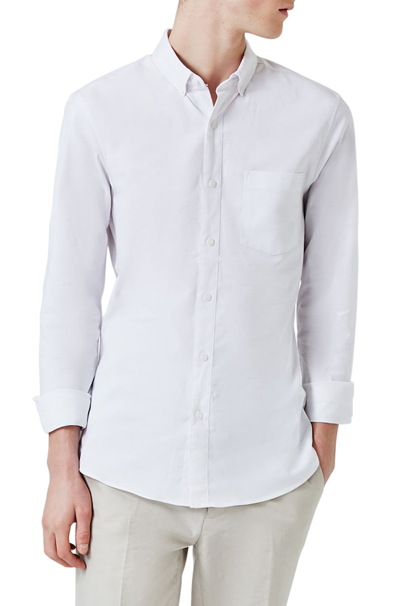 muscle fit oxford shirt