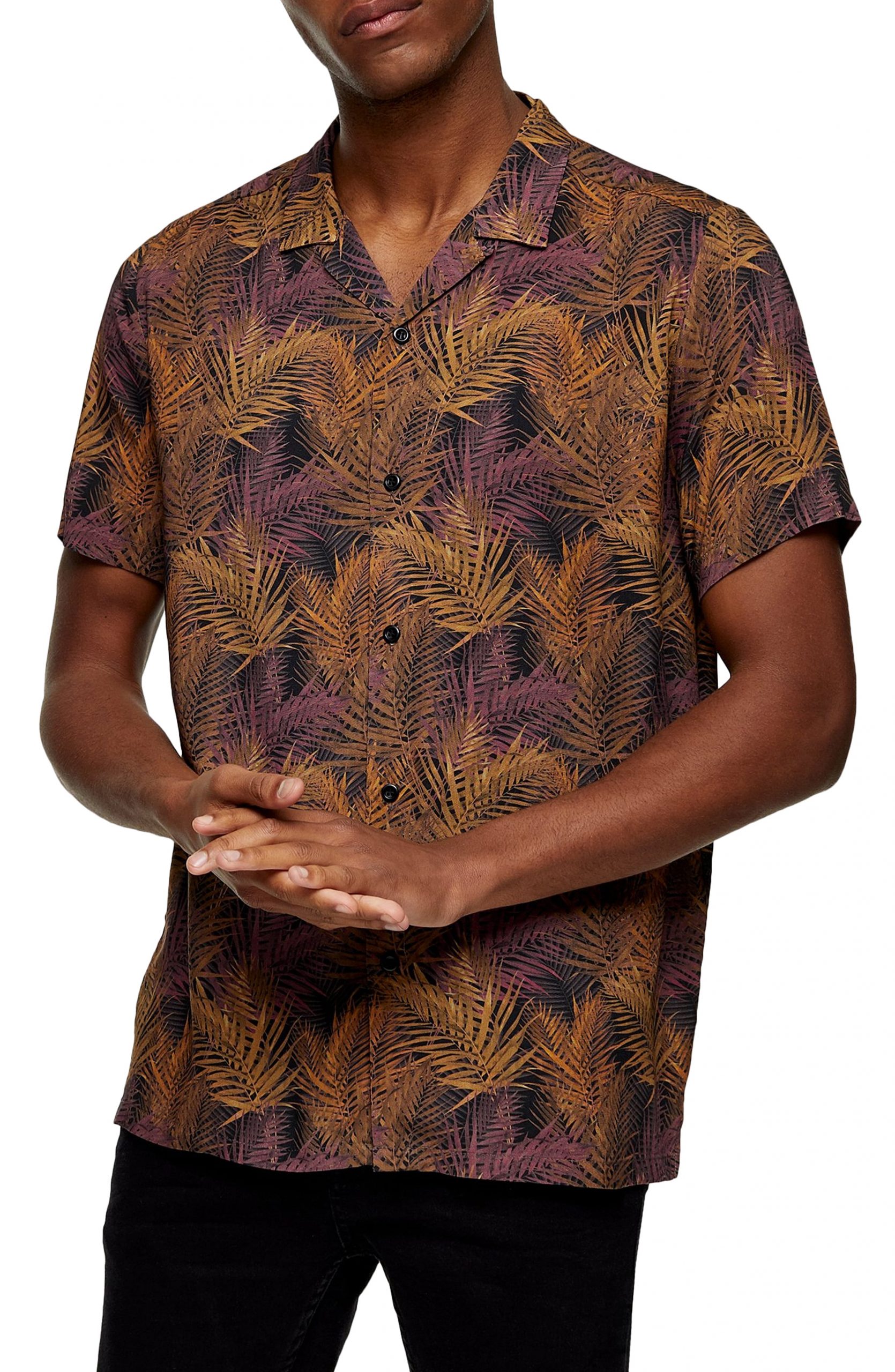 men palm shirt