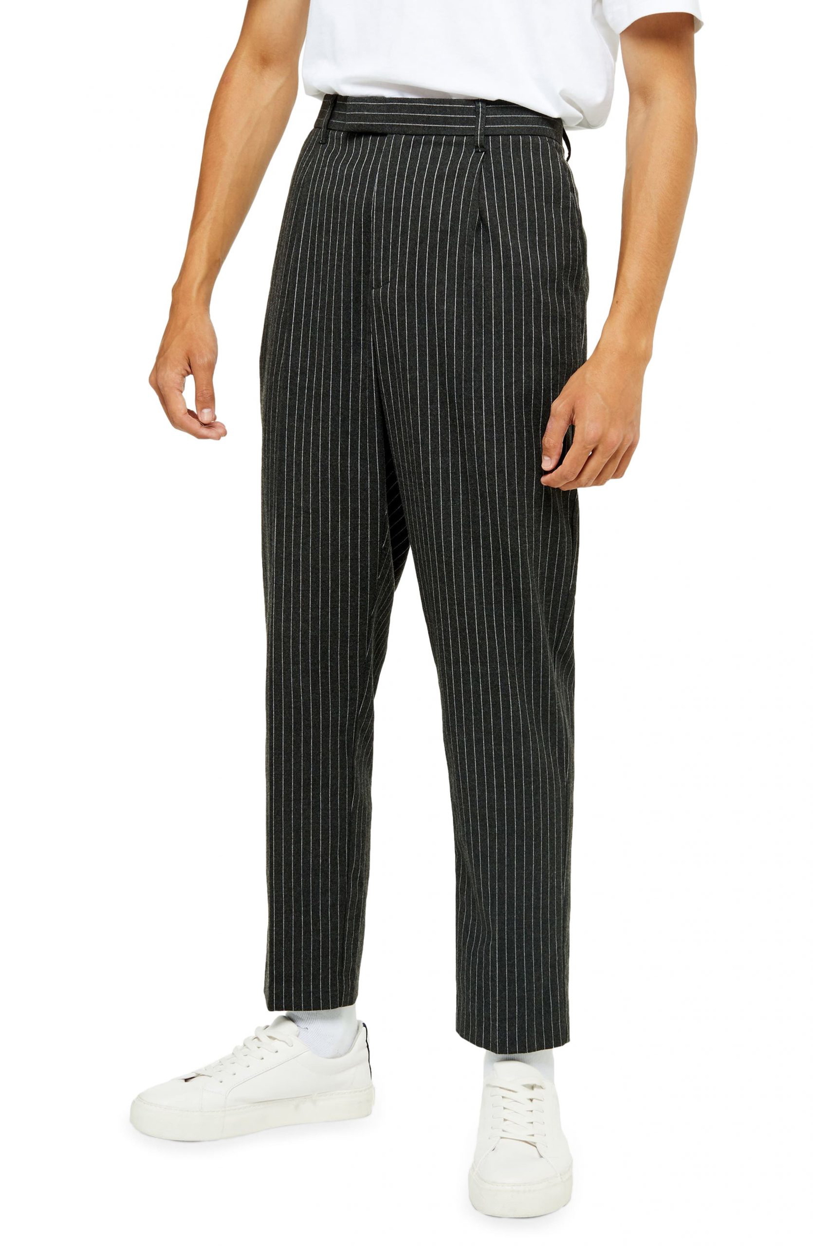 skinny fit cropped pants