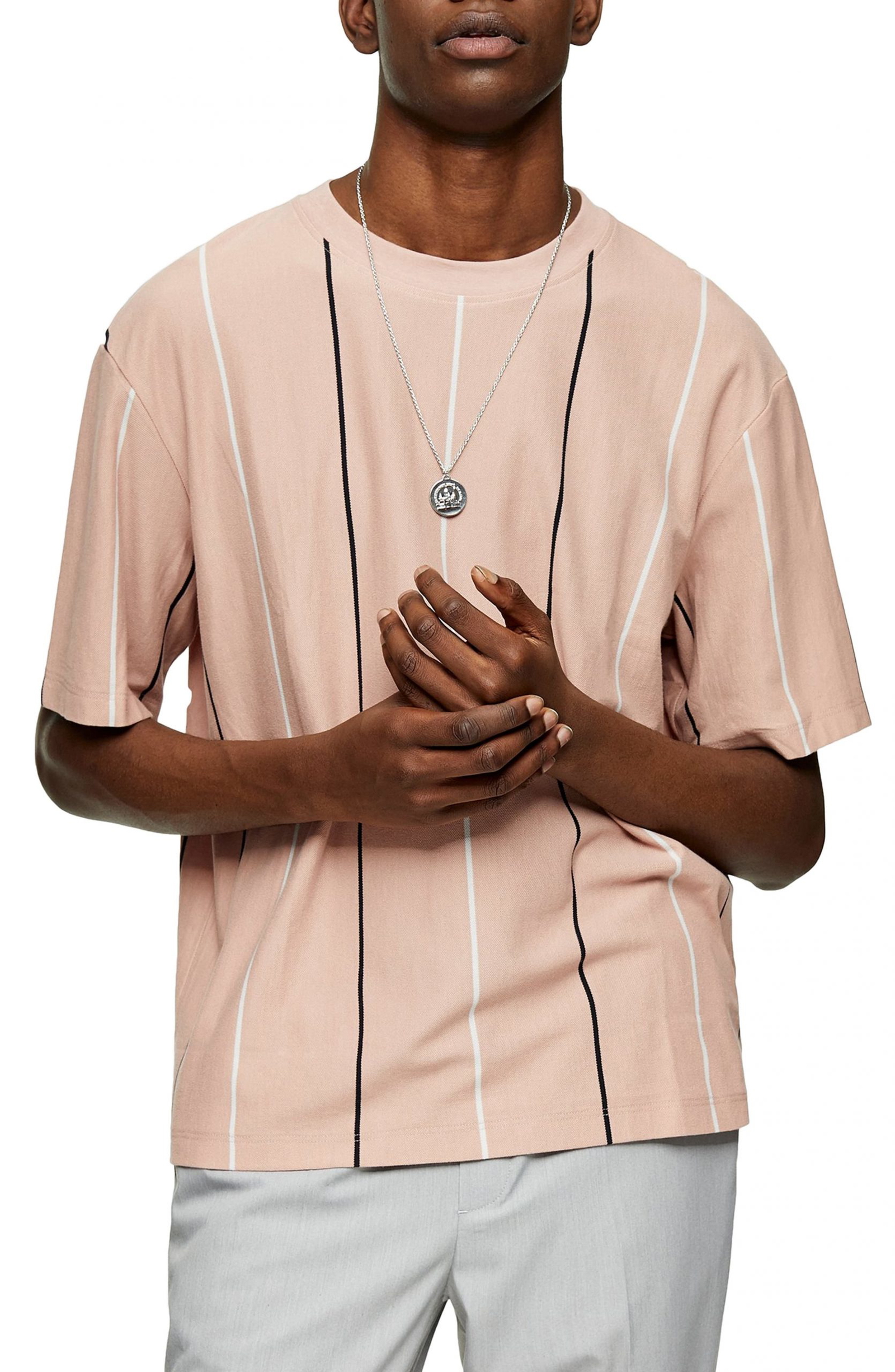 topman pink t shirt