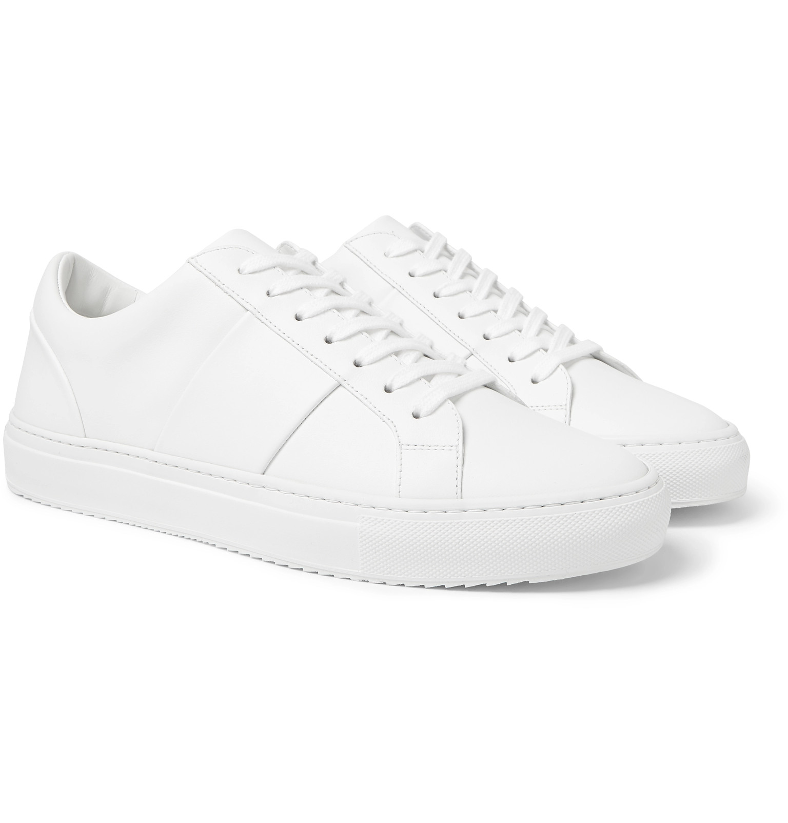 larry white leather sneakers