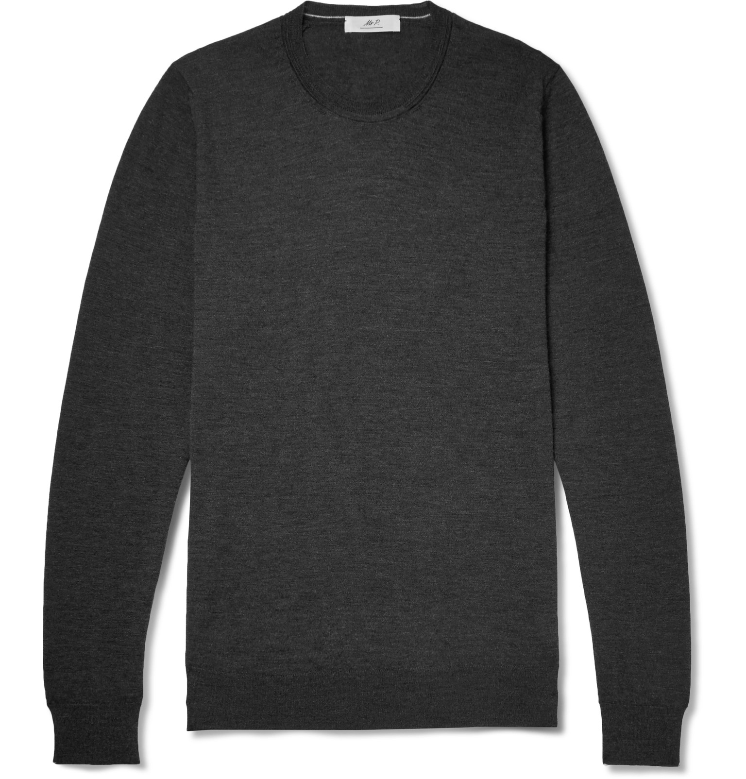 Mr P. - Slim-Fit Cashmere Sweater - Men - Gray | The Fashionisto
