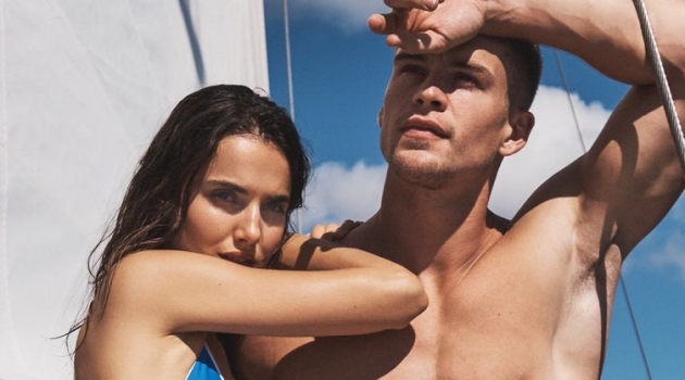 Mitchell, Dominique & Wouter Set Sail for Nautica Spring '20 Campaign Blanca Padilla and Mitchell Slaggert front Nautica's spring-summer 2020 campaign.