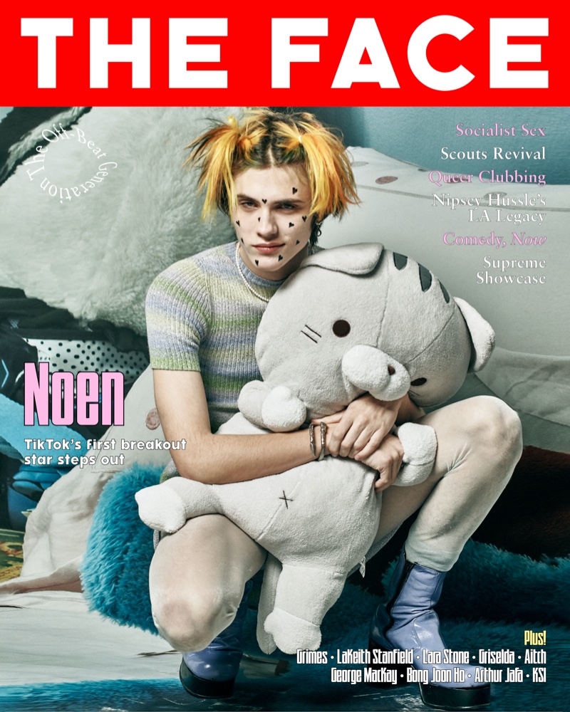 TikTok star Noen Eubanks covers the most recent issue of The Face magazine.