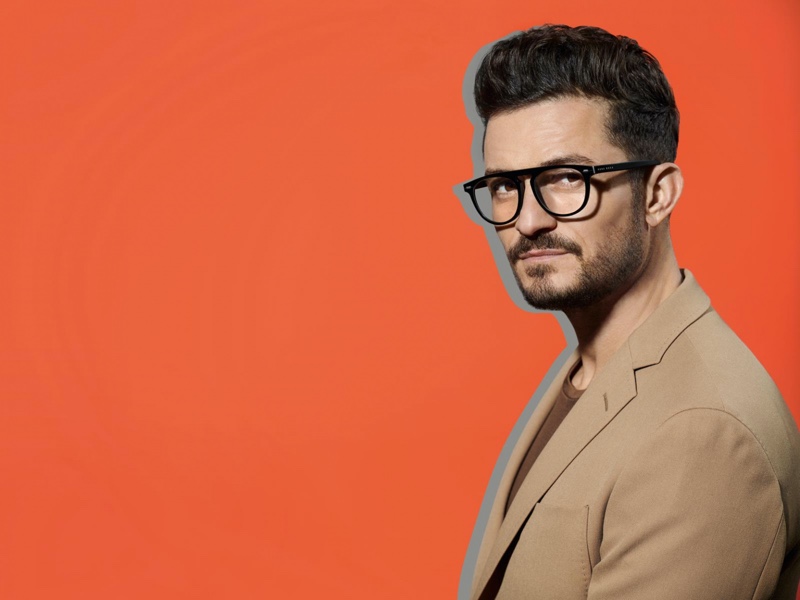 Donning smart glasses, Orlando Bloom fronts BOSS' spring-summer 2020 eyewear campaign.