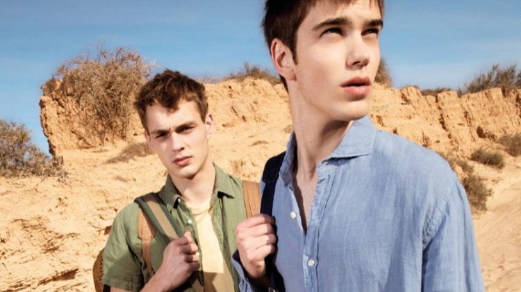 Dani van de Water and Sam Steele sport spring style from Pepe Jeans.