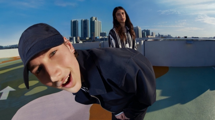 Pull & Bear enlists models Wellington Grant and Trystin Valentino to front its outing for its spring Urban collection.