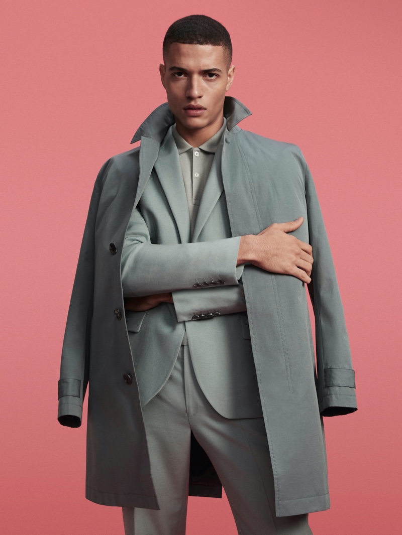 Front and center, Vincent Marc is a chic vision for River Island's spring 2020 campaign.