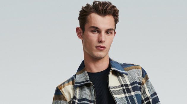 Kit, Vincent + More Rock Fresh Styles for River Island Spring '20 Campaign Kit Butler rocks a checked jacket and denim jeans for River Island's spring 2020 campaign.