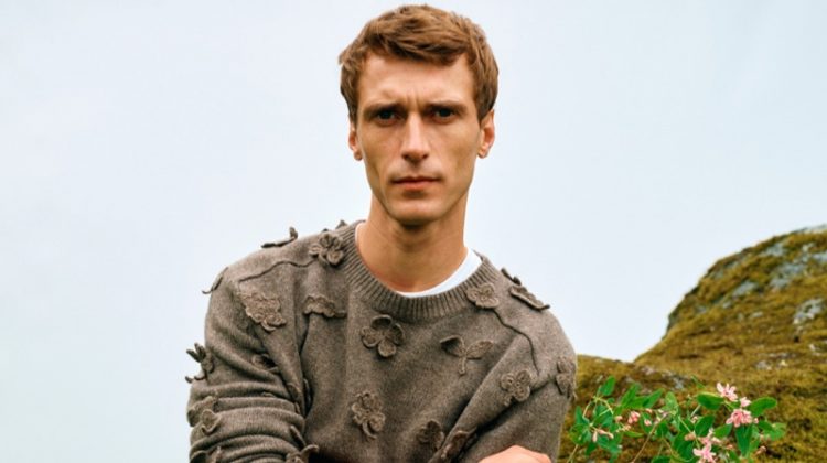 Clément Chabernaud stars in Tiger of Sweden's spring-summer 2020 campaign.