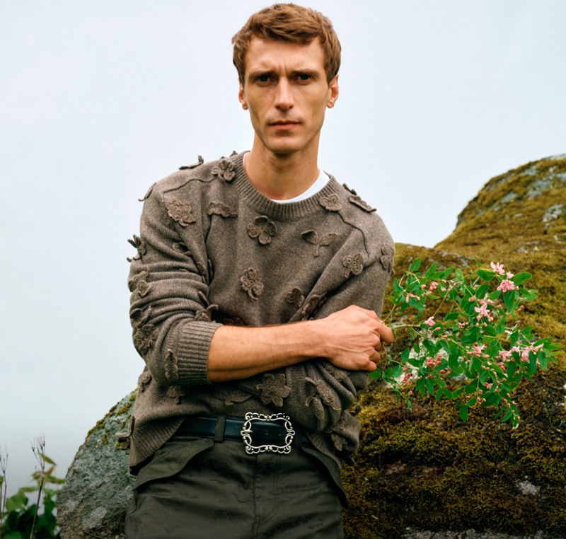 Clément Chabernaud stars in Tiger of Sweden's spring-summer 2020 campaign.