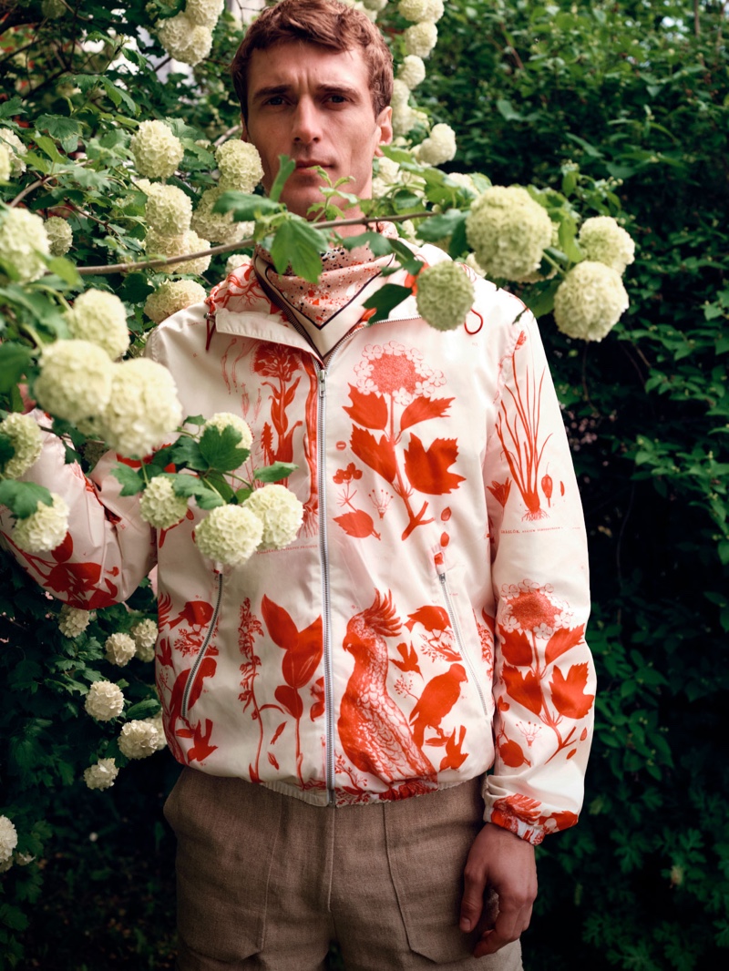 Venturing outdoors, Clément Chabernaud stars in Tiger of Sweden's spring-summer 2020 campaign.