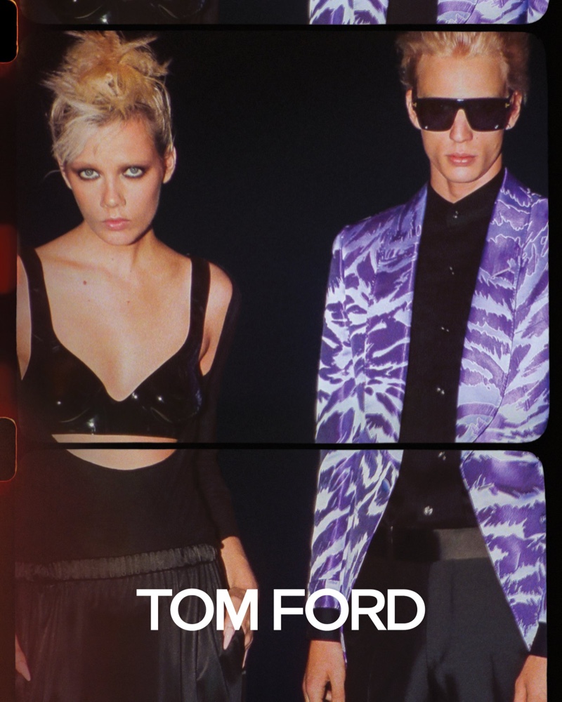 Marjan Jonkman and Chris Stelczer star in Tom Ford's spring-summer 2020 campaign.