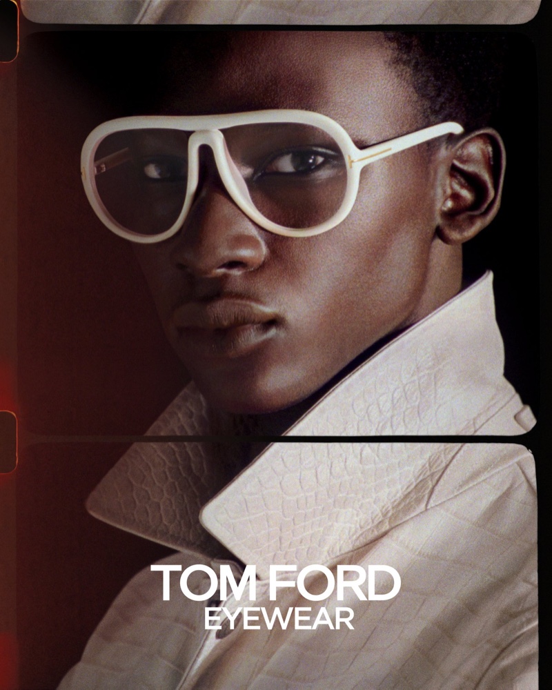 Tamsir Thiam fronts Tom Ford's spring-summer 2020 eyewear campaign.