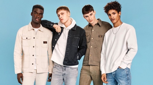 The Fabric of You: Topman Highlights Latest Denim Fits Brady Asumang, Vincent Buffler, Dylan Li-Lagain, and Victorien Blagonja Diabaté star in Topman's denim campaign.
