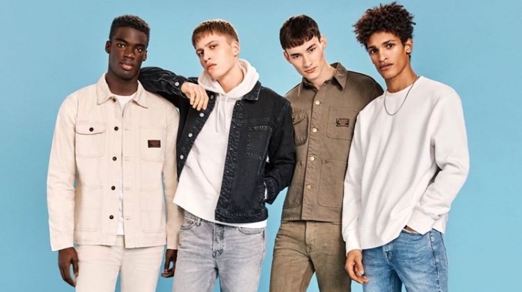 Brady Asumang, Vincent Buffler, Dylan Li-Lagain, and Victorien Blagonja Diabaté star in Topman's denim campaign.