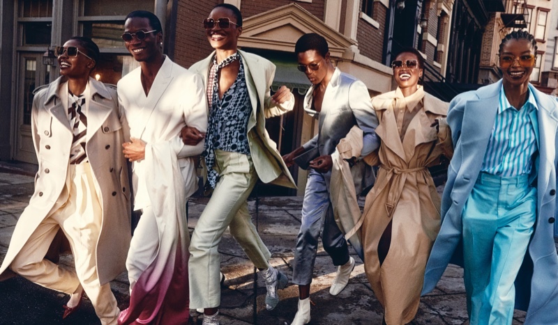 Hamid & Adonis Rock Bold Colorful Looks for WSJ. Magazine