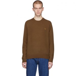 Acne Studios Brown Kalon Face Sweater Acne Studios Brown Kalon Face Sweater