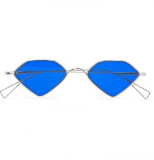 Acne Studios - Diamond-Frame Silver-Tone Sunglasses - Men - Silver Acne Studios - Diamond-Frame Silver-Tone Sunglasses - Men - Silver