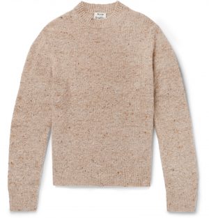 Acne Studios - Donegal Wool-Blend Sweater - Men - Brown Acne Studios - Donegal Wool-Blend Sweater - Men - Brown
