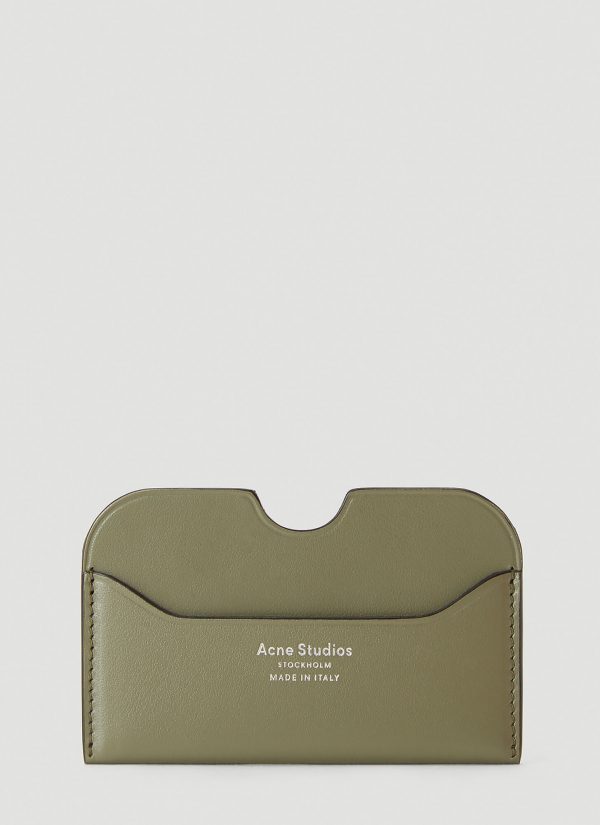 Acne Studios Elma Card Holder In Green Size One Size The Fashionisto