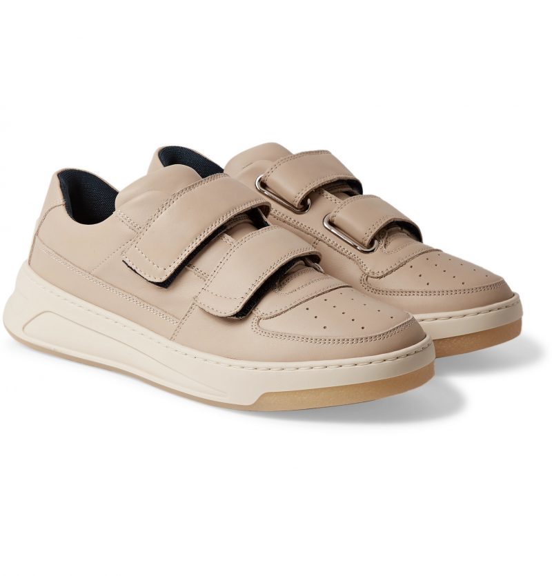 acne leather sneakers