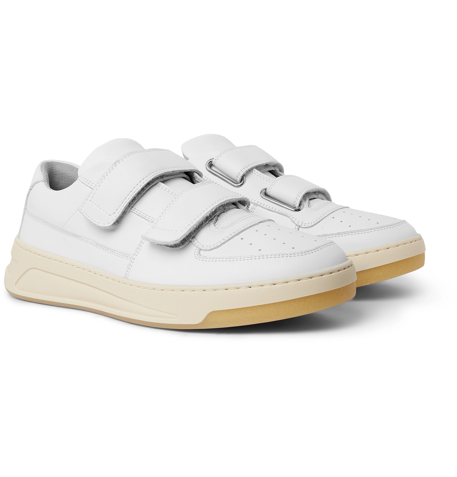 acne leather sneakers
