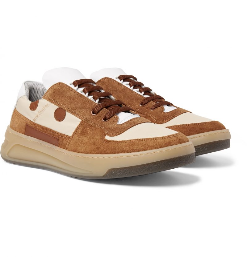 acne leather sneakers
