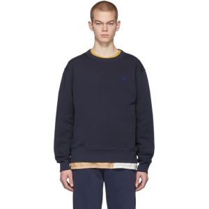 Acne Studios Navy Fairview Face Sweatshirt Acne Studios Navy Fairview Face Sweatshirt
