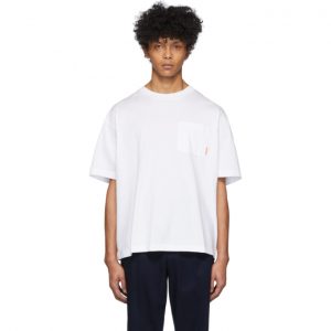 Acne Studios White Pocket Boxy Fit T-Shirt Acne Studios White Extorr T-Shirt