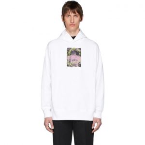 Acne Studios White Summer Solstice Hoodie Acne Studios White Solstice Hoodie