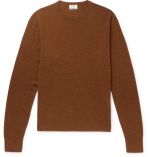Acne Studios - Wool-Blend Sweater - Men - Brown Acne Studios - Wool-Blend Sweater - Men - Brown