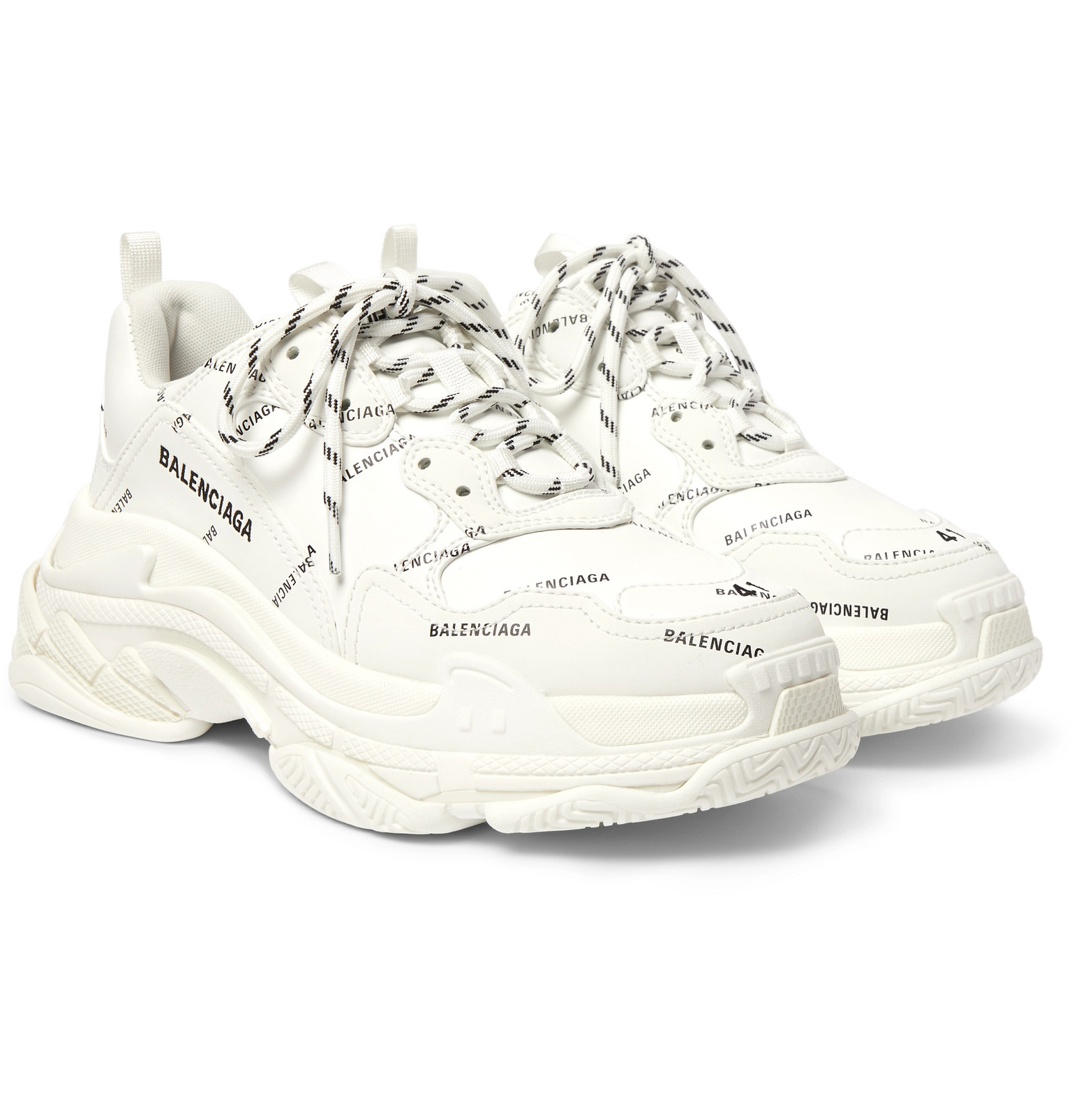 balenciaga triple s white mens