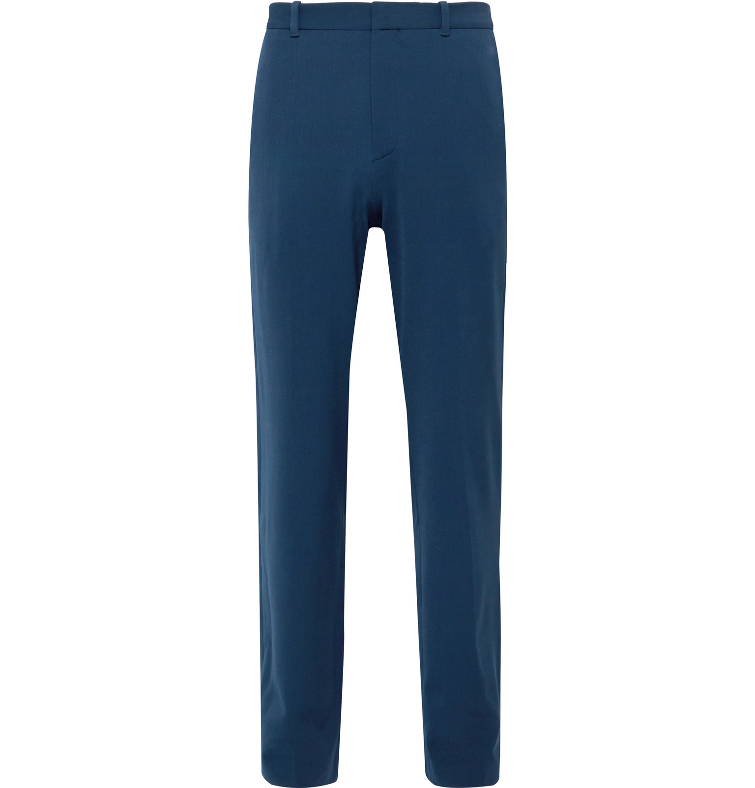 Balenciaga - Wide-Leg Twill Trousers - Men - Blue | The Fashionisto