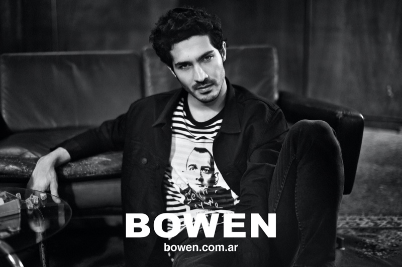 Front and center, Chino Darin appears in Bowen's fall-winter 2020 campaign.