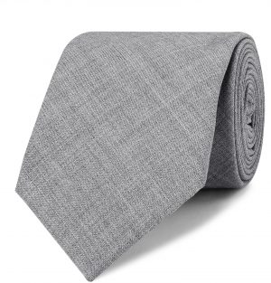 Brunello Cucinelli - 7cm Mélange Virgin Wool Tie - Men - Gray Brunello Cucinelli - 7cm Mélange Virgin Wool Tie - Men - Gray