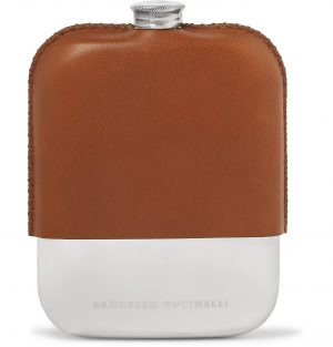 Brunello Cucinelli - Leather Hip Flask - Men - Brown Brunello Cucinelli - Leather Hip Flask - Men - Brown