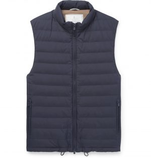 Brunello Cucinelli - Quilted Shell Down Gilet - Men - Blue Brunello Cucinelli - Quilted Shell Down Gilet - Men - Blue