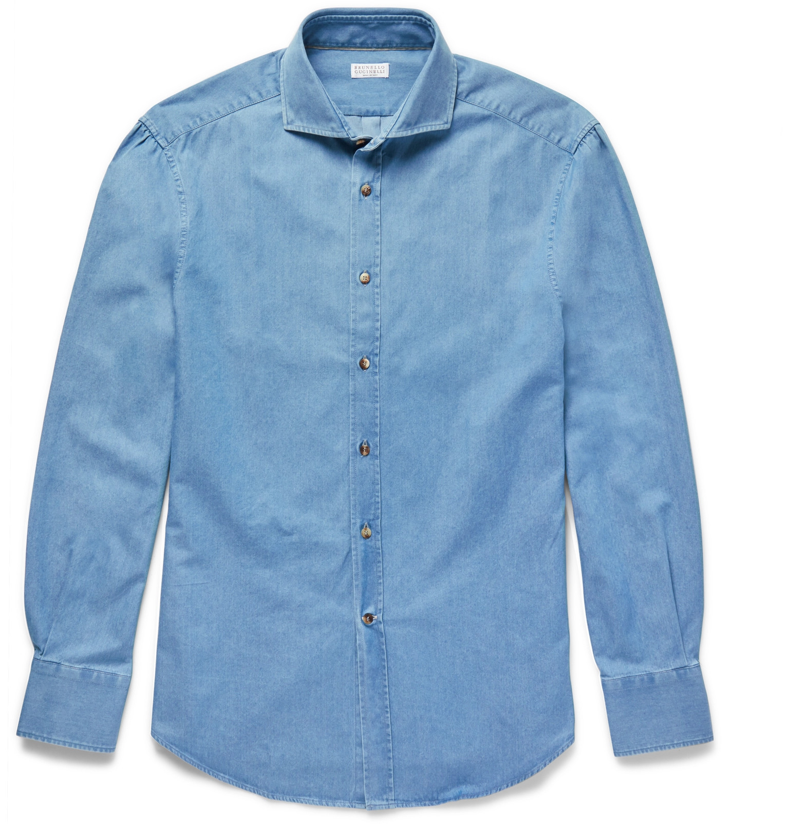 brunello cucinelli denim shirt