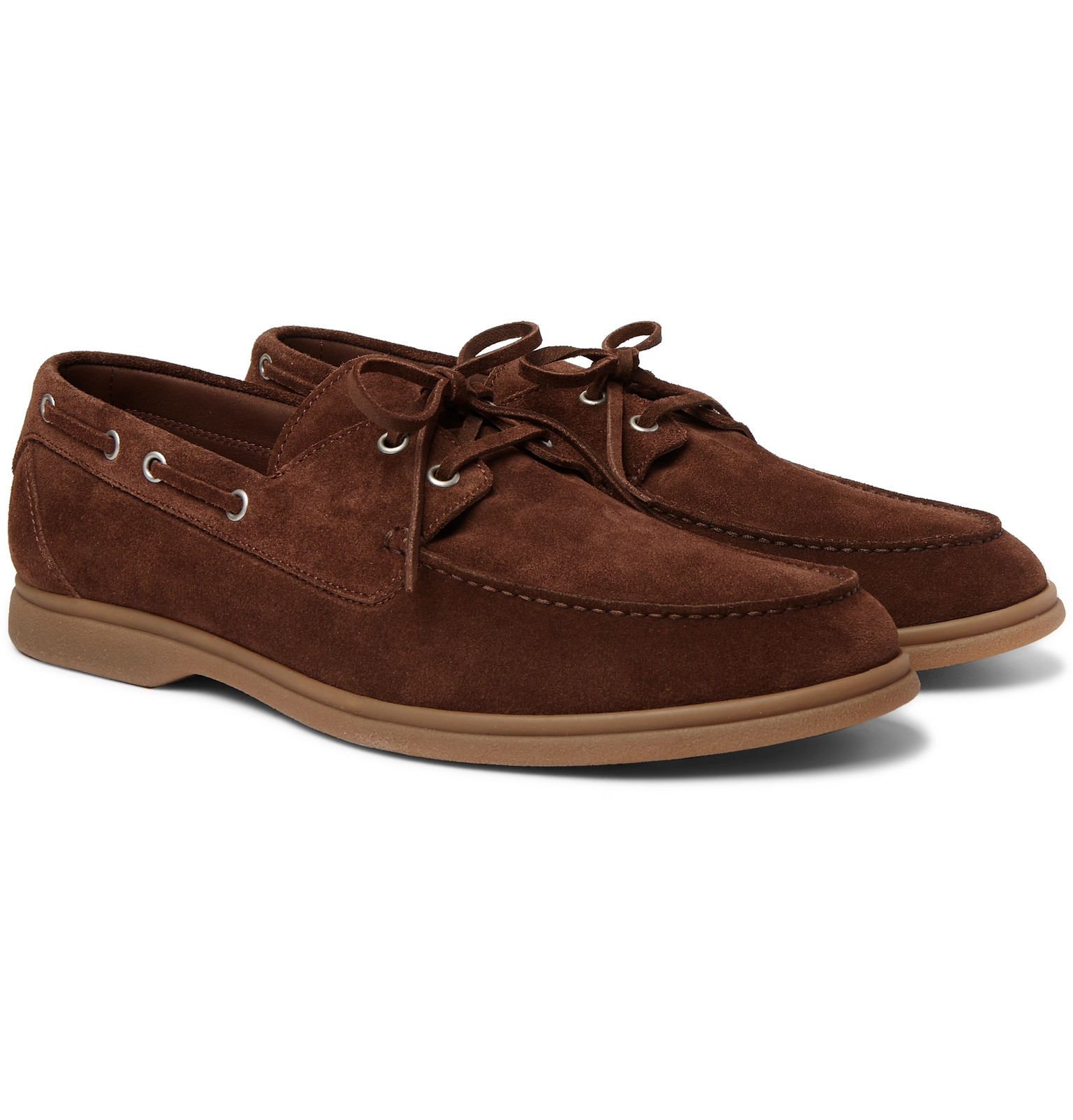 mens suede boat shoes