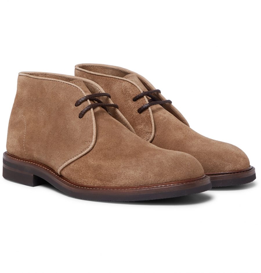 Brunello Cucinelli - Suede Desert Boots - Men - Brown | The Fashionisto