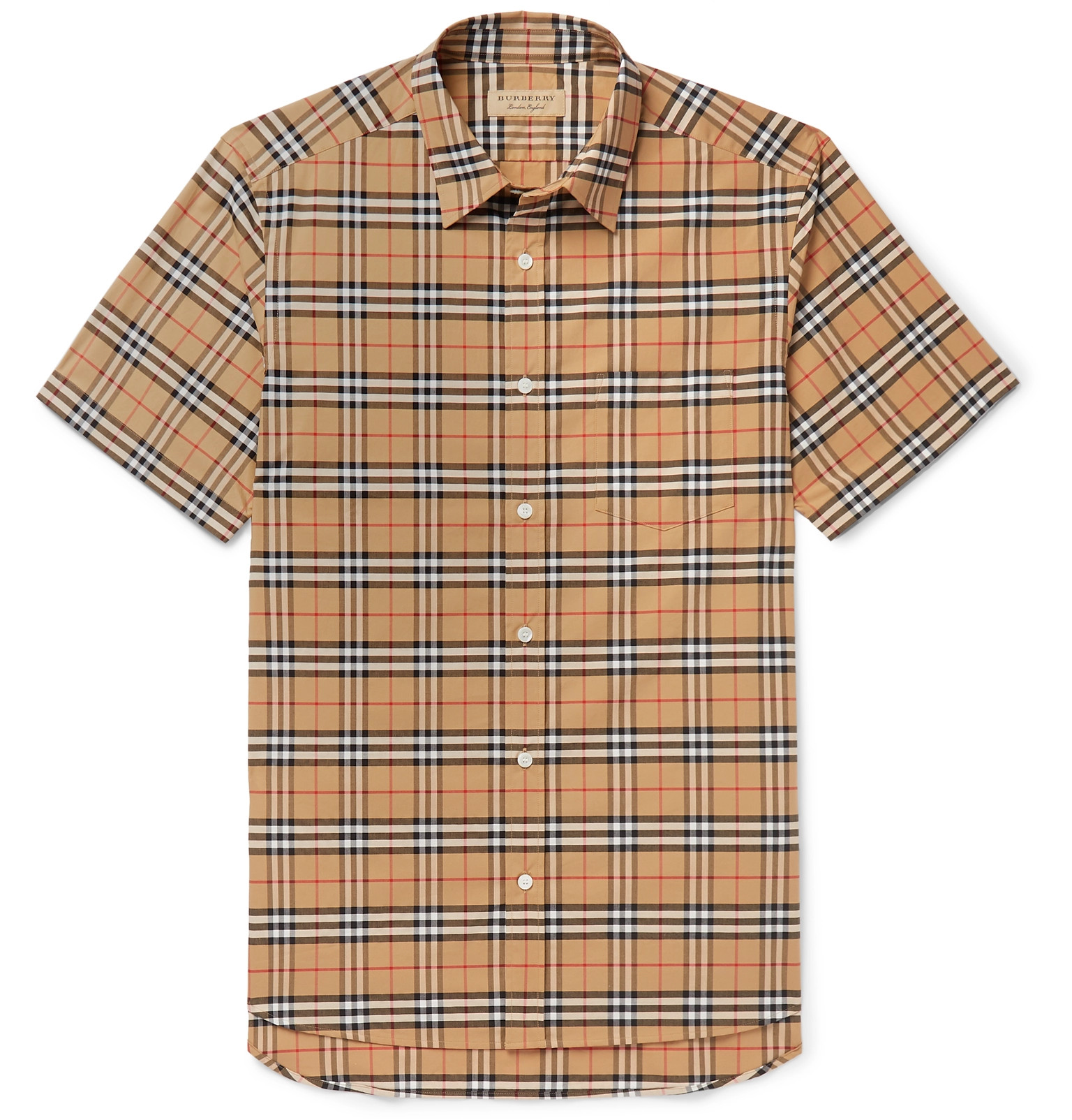 burberry check shirt men