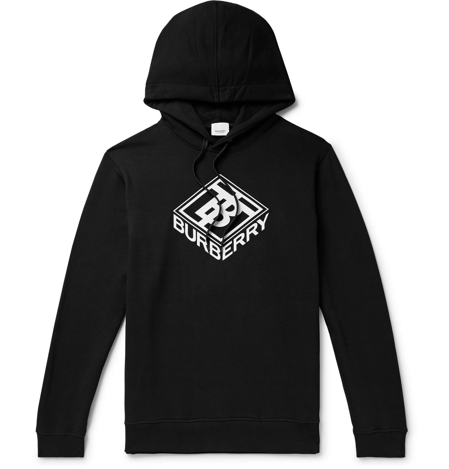 burberry logo print hoodie