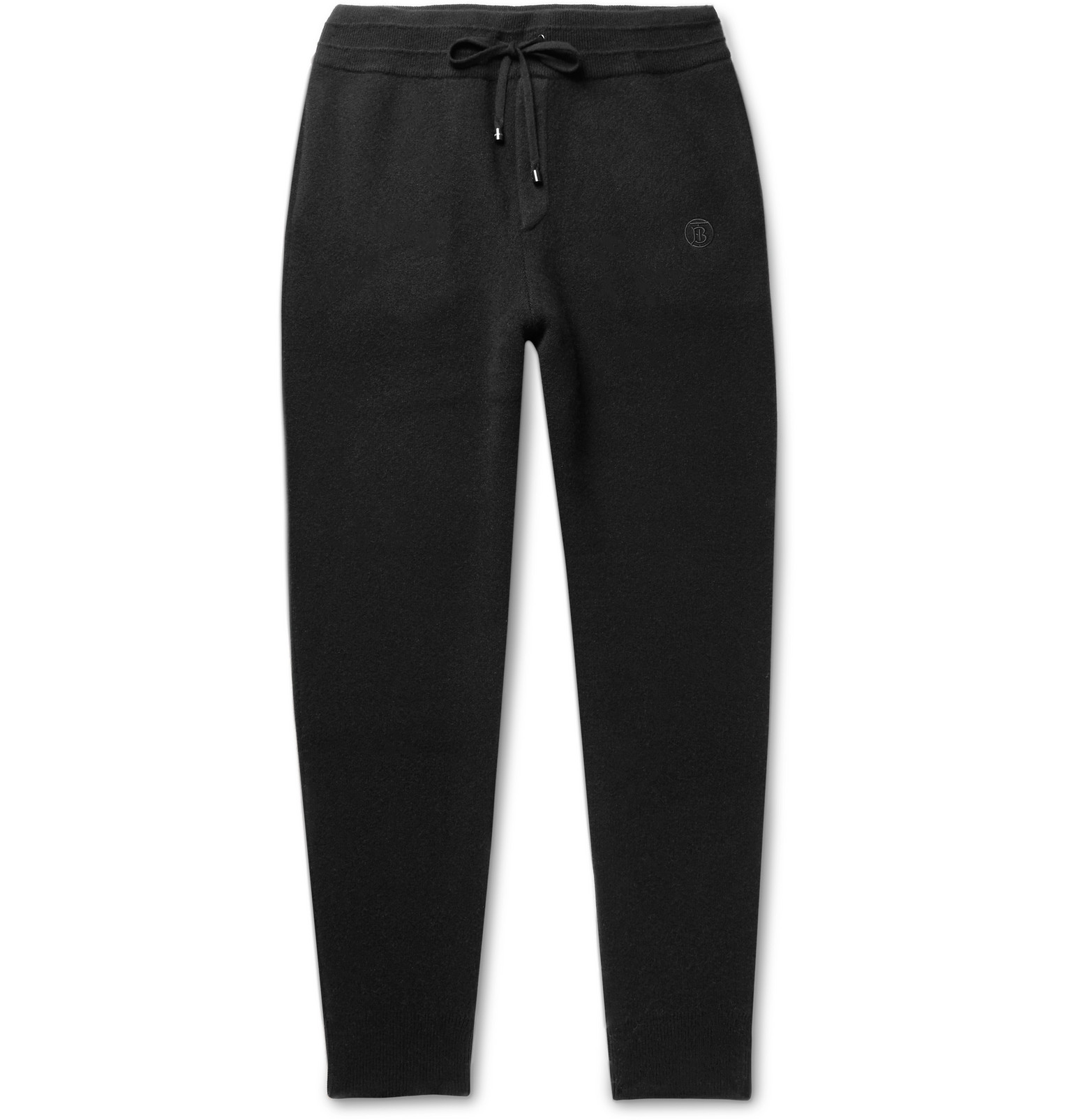 Burberry - Tapered Cashmere-Blend Sweatpants - Men - Black | The Fashionisto