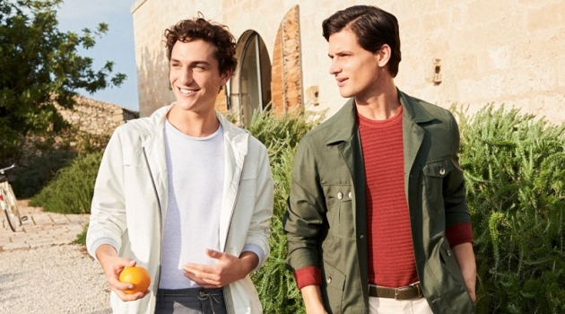 Garrett, Jaka & Daniel Embrace 'Summer Memories' for Canali Spring '20 Campaign Jaka Mojskerc and Garrett Neff front Canali's spring-summer 2020 campaign.