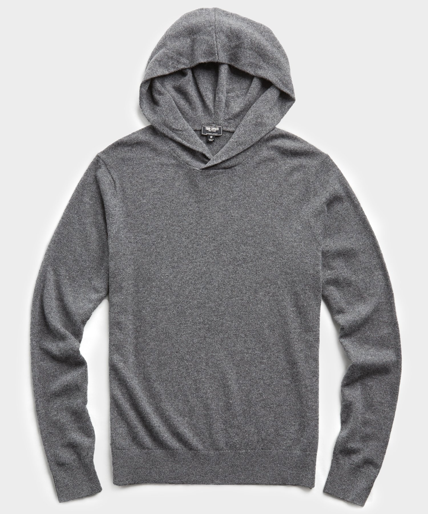 Cashmere Hoodie in Charcoal The Fashionisto