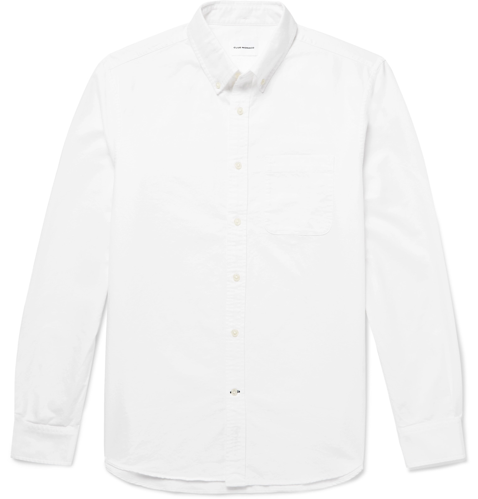 Club Monaco - Button-Down Collar Cotton Oxford Shirt - Men - White ...
