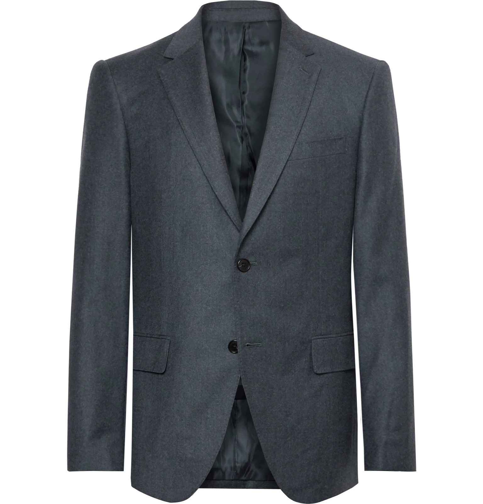 Club Monaco - Navy Slim-Fit Wool-Flannel Suit Jacket - Men - Blue | The ...